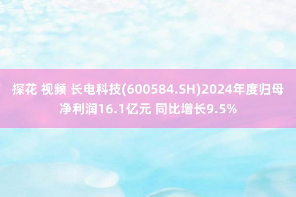 探花 视频 长电科技(600584.SH)2024年度归母净利润16.1亿元 同比增长9.5%