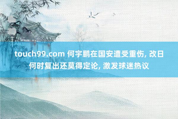 touch99.com 何宇鹏在国安遭受重伤， 改日何时复出还莫得定论， 激发球迷热议